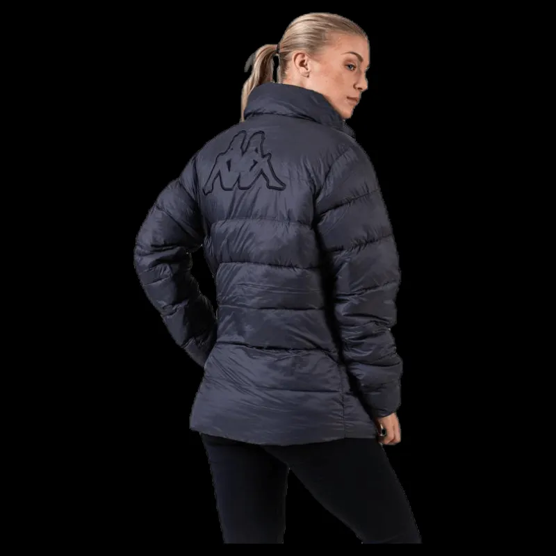 Kappa Logo Amby Padded Jacket Grey Svart
