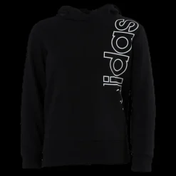 Sale adidas Logo Hoodie Junior White/Black Svart