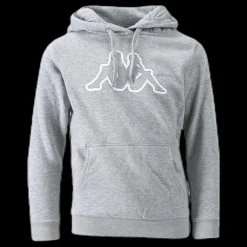 Kappa Logo Nettuno Hood Jr Grey Grå New