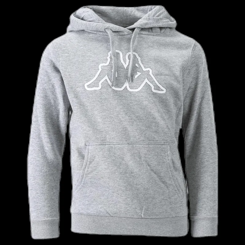 Kappa Logo Nettuno Hood Jr Grey Grå New