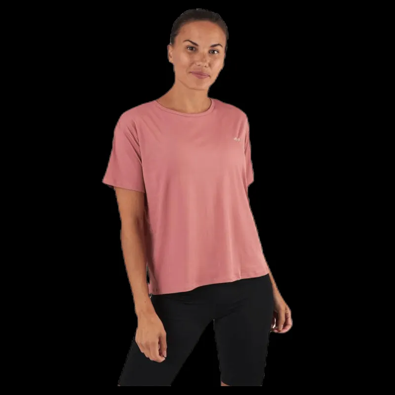 Röhnisch Logo Ribbed Tee Pink Rosa Hot