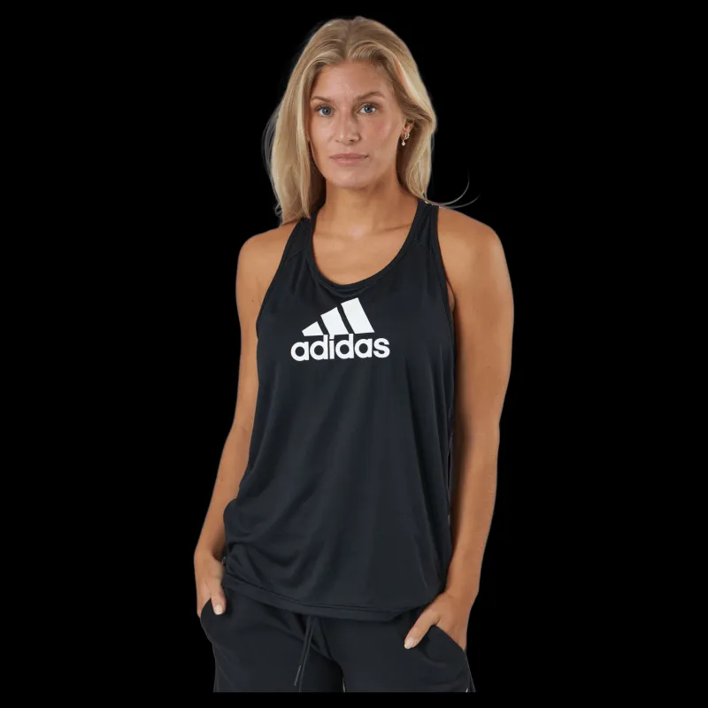 adidas Logo Sport Tank Top Black / White Svart Online