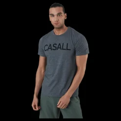 Sale Casall Logo Tee Grey Grå