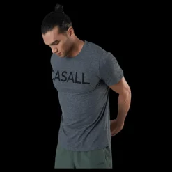 Sale Casall Logo Tee Grey Grå
