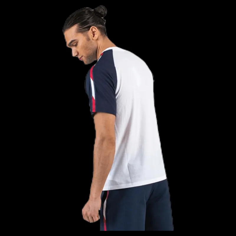 Tommy Hilfiger Sport Logo Tee With Tape White Vit Outlet