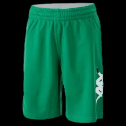 New Kappa Logoshorts White/Green Vit och Grön