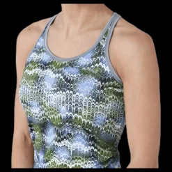 Röhnisch Long Racerback AOP Blue Blå New