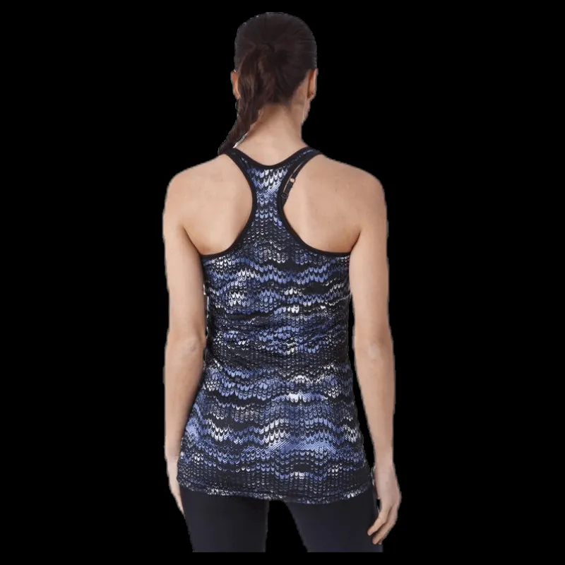 Clearance Röhnisch Long Racerback AOP Blue Blå