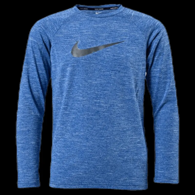 Online Nike Swim Long Sleeve Hydroguard Junior Blue Blå