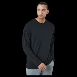 Clearance Resteröds Long Sleeve Tee Bamboo Black Svart