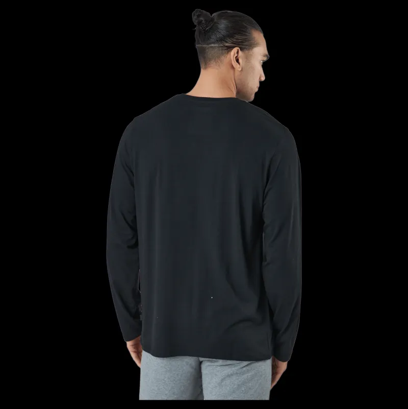 Clearance Resteröds Long Sleeve Tee Bamboo Black Svart