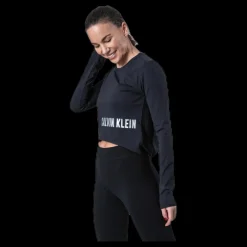 Calvin Klein Long Sleeve T-Shirt Black Svart Online