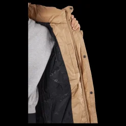 Svea Loose Hood Coat Camel Brown Online