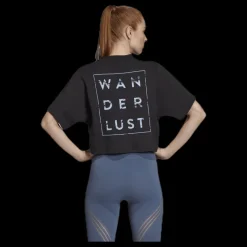 Hot adidas Loose Tee Wanderlust Black Svart
