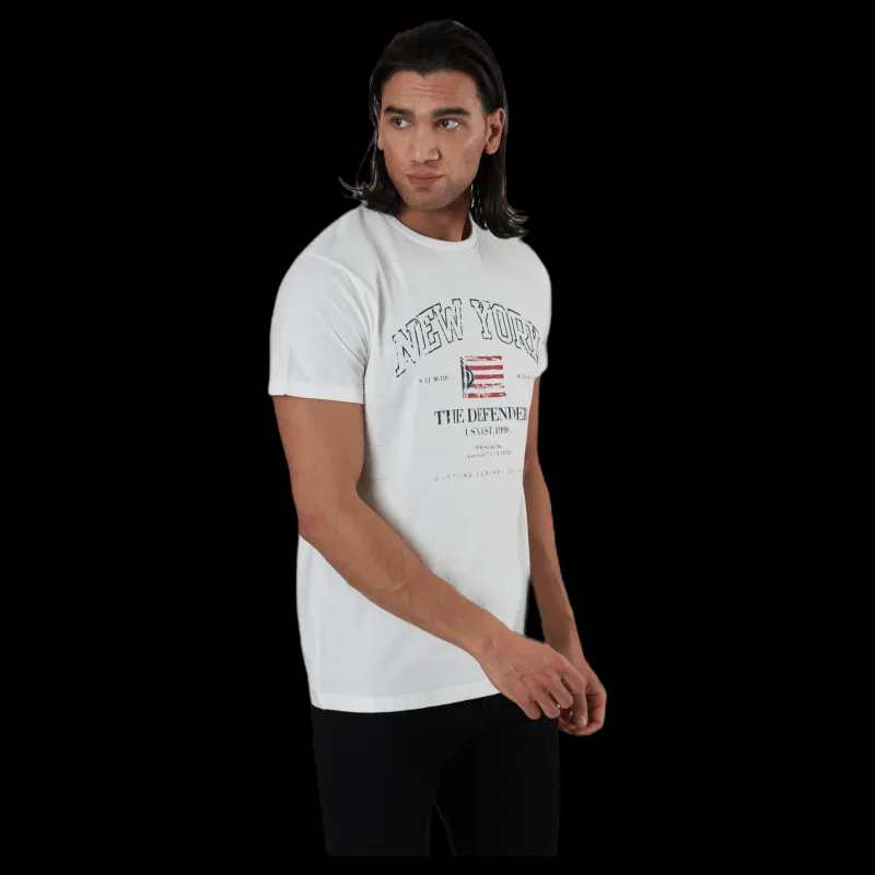 Online The Defender Loui Tee White Vit