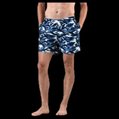 Wyte Louie Swim Trunks Blue/Patterned Blå och Mönstrad Discount