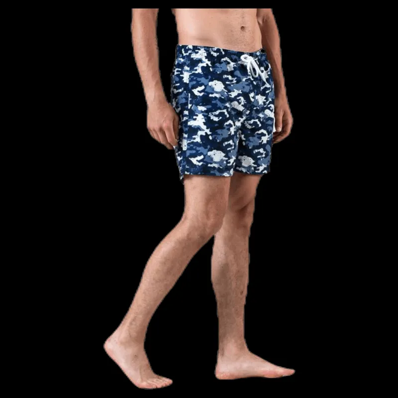 Wyte Louie Swim Trunks Blue/Patterned Blå och Mönstrad Discount