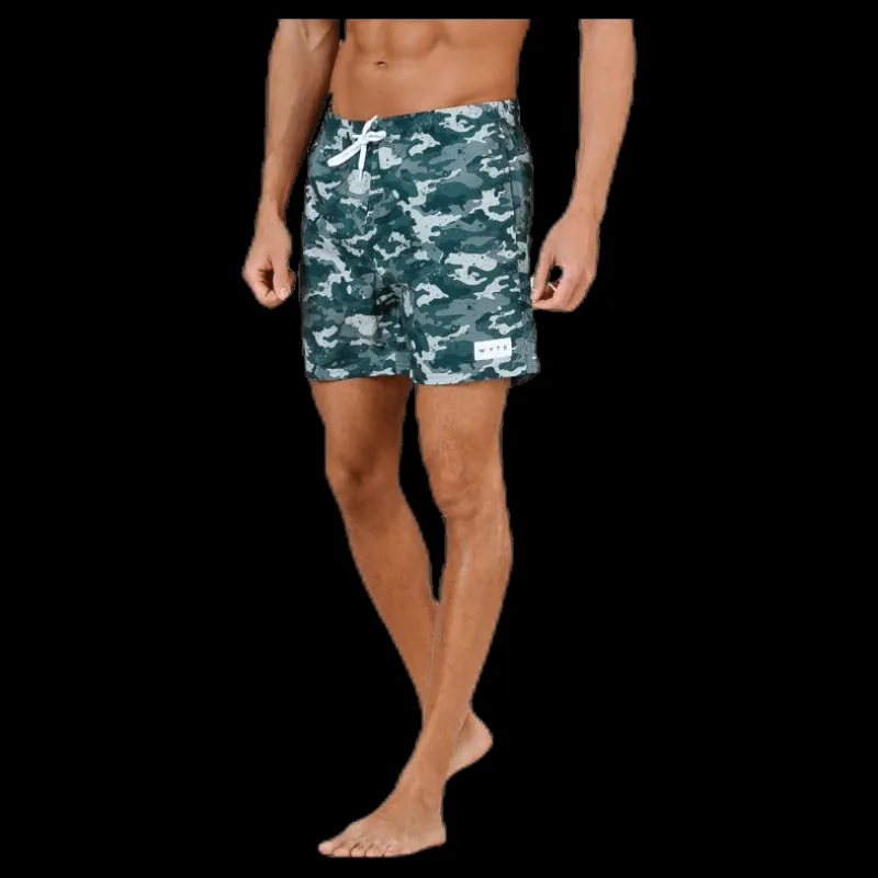 Discount Wyte Louie Swim Trunks Patterned/Green Mönstrad och Grön