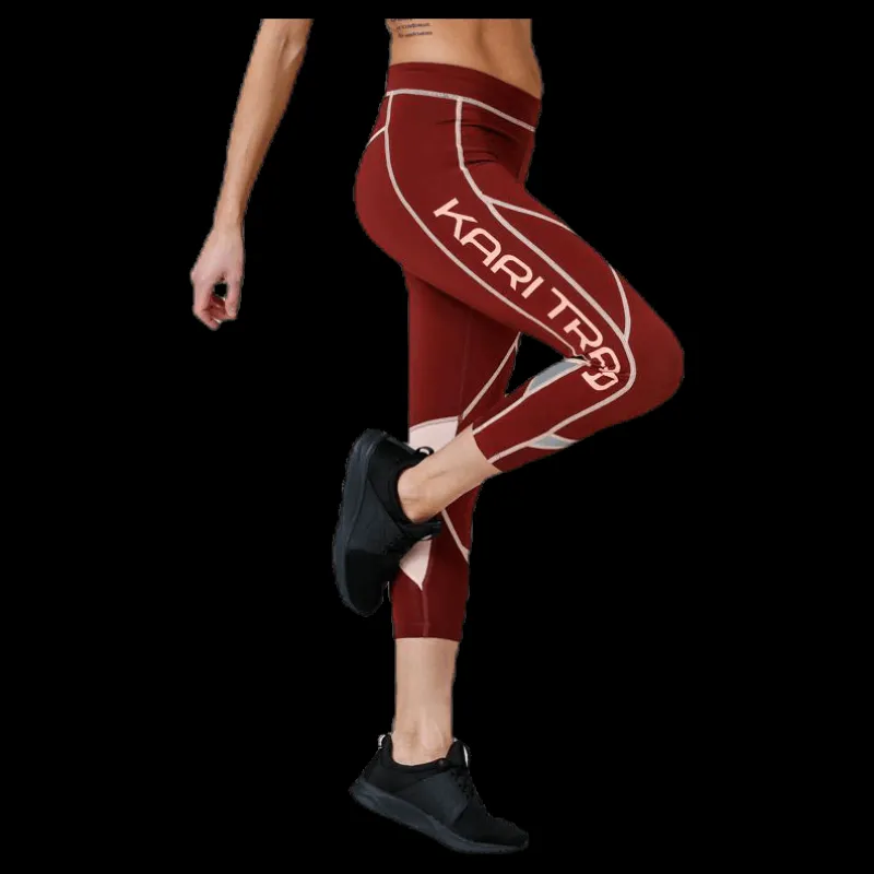 Kari Traa Louise 3/4 Tights Red Röd Clearance