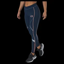Kari Traa Louise Tights Mrn Blå Sale