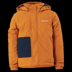 Sale Didriksons Lovis Kids Jkt 2 Burnt Glow Gul