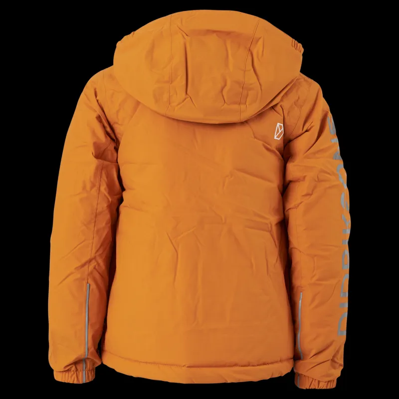 Sale Didriksons Lovis Kids Jkt 2 Burnt Glow Gul