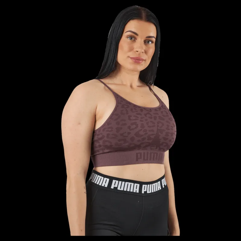 Puma Low Impact Formknit Seamless L Dusty Plum-leopard Print Brun