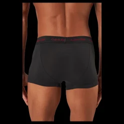 Calvin Klein Low Rise Trunk 3pk B-bright Camel/ Wht/ Red Crpt Svart Clearance