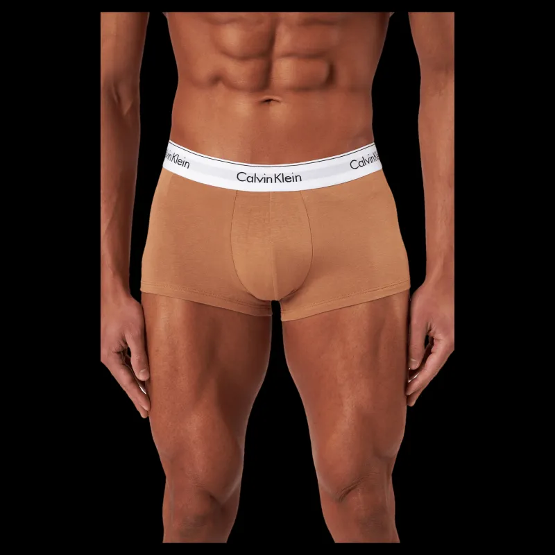 Calvin Klein Low Rise Trunk 3pk Black/ Woodland/ Sandalwood Beige och Svart