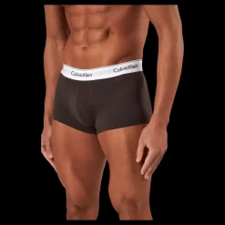Calvin Klein Low Rise Trunk 3pk Black/ Woodland/ Sandalwood Beige och Svart