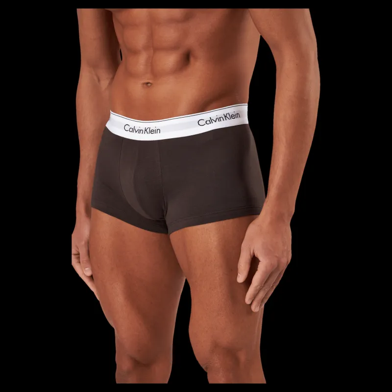 Calvin Klein Low Rise Trunk 3pk Black/ Woodland/ Sandalwood Beige och Svart