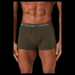 Calvin Klein Low Rise Trunk 3pk Sleek Grey/ Tourmaline/ Olive Brun Hot