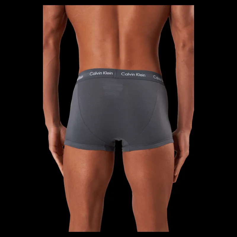 Calvin Klein Low Rise Trunk 3pk Sleek Grey/ Tourmaline/ Olive Brun Hot