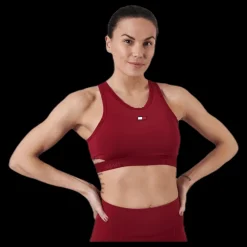 Clearance Tommy Hilfiger Sport Low Support Removable Pads Bra Red Röd