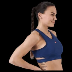 Tommy Hilfiger Sport Low Support Removable Pads Bra Blue Blå Best