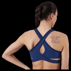 Tommy Hilfiger Sport Low Support Removable Pads Bra Blue Blå Best