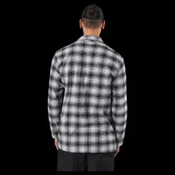 Outlet Calvin Klein L/s Button Down Ck Shadow Plaid_black Svart