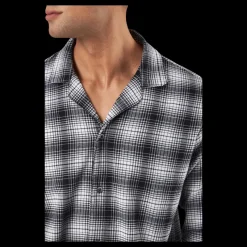 Outlet Calvin Klein L/s Button Down Ck Shadow Plaid_black Svart