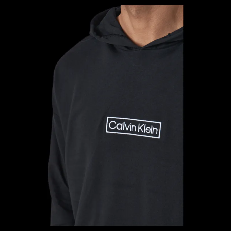 Calvin Klein L/s Hoodie Black Svart Best