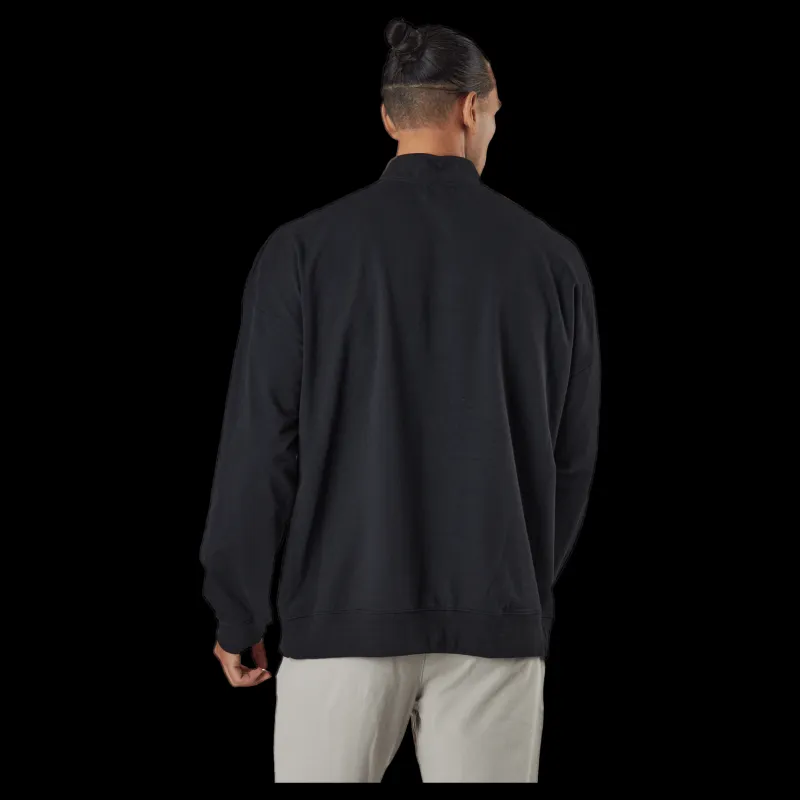 Calvin Klein L/s Quarter Zip Black Svart