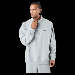Calvin Klein L/s Quarter Zip Grey Heather Grå Outlet