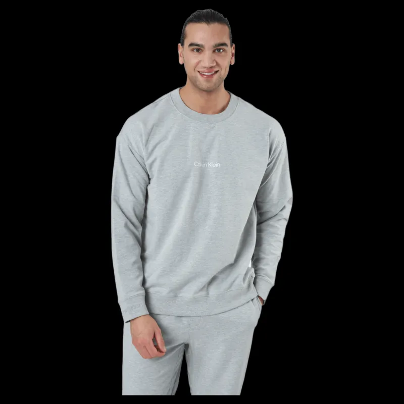Calvin Klein L/s Sweatshirt Grey Heather Grå New