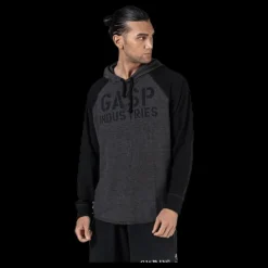 Discount GASP L/S Thermal Hoodie Grey Grå