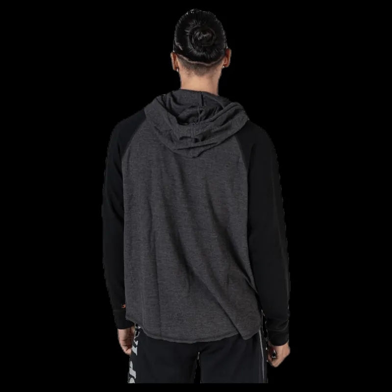 Discount GASP L/S Thermal Hoodie Grey Grå
