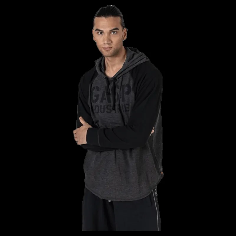Discount GASP L/S Thermal Hoodie Grey Grå