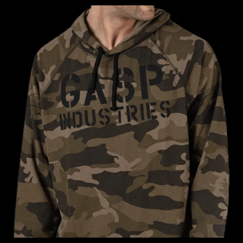GASP L/S Thermal Hoodie Patterned Mönstrad Sale
