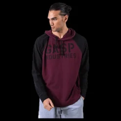 GASP L/S Thermal Hoodie Red Röd Discount