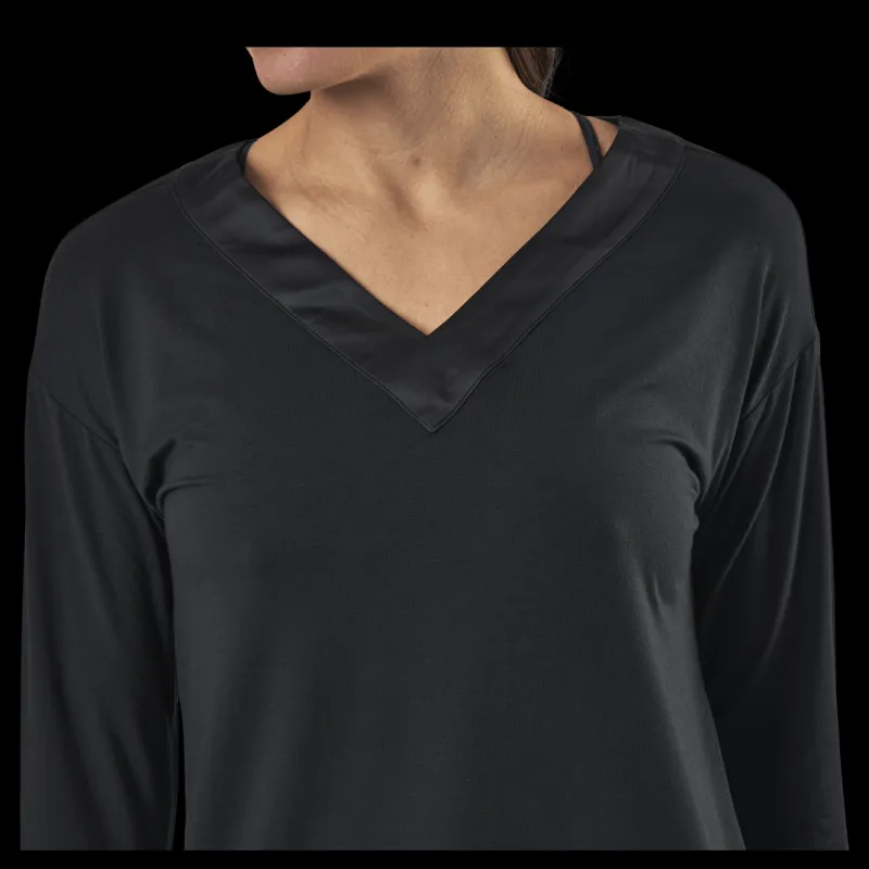 Calvin Klein L/S V-Neck Black Svart