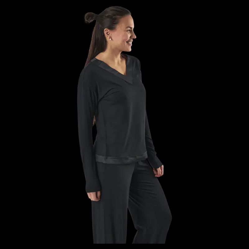 Calvin Klein L/S V-Neck Black Svart