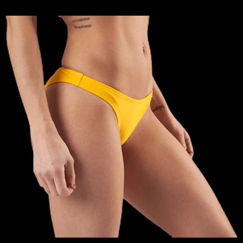 Waikani Beachwear Luana Slim Brief Yellow Gul